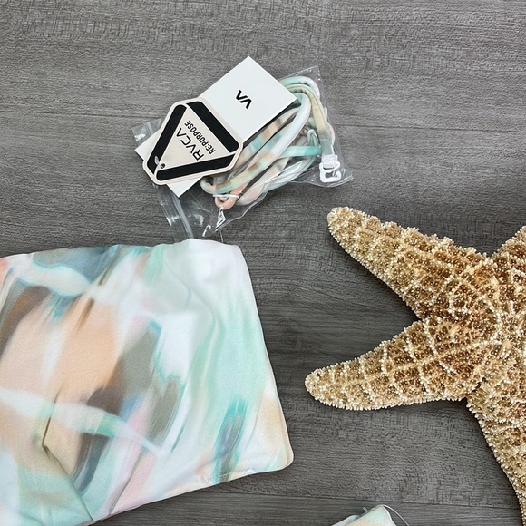 ☀️RVCA☀️ DYE DREAM BANDEAU DYE DREAM CHEEKY BIKINI SET - Picture 10 of 16
